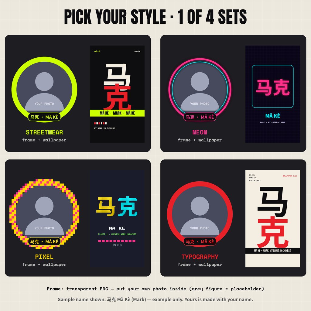 Avatar frame styles