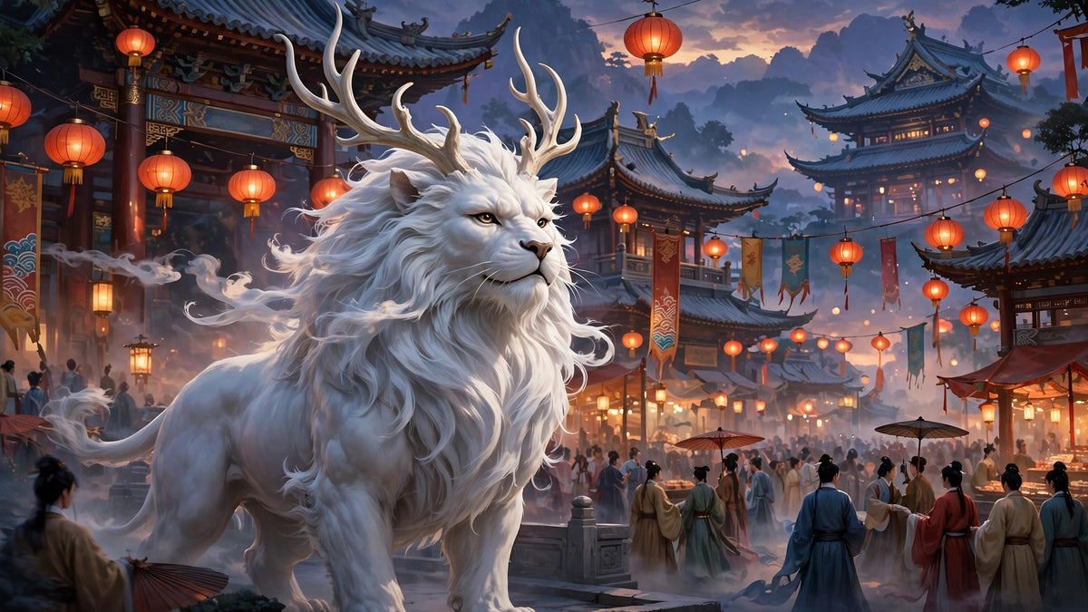 Baize, the Auspicious Beast — Shan Hai Jing desktop wallpaper 1920x1080