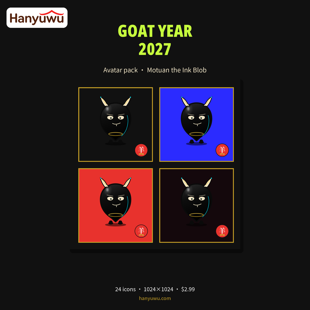 Motuan Goat Year 2027 Avatar Pack