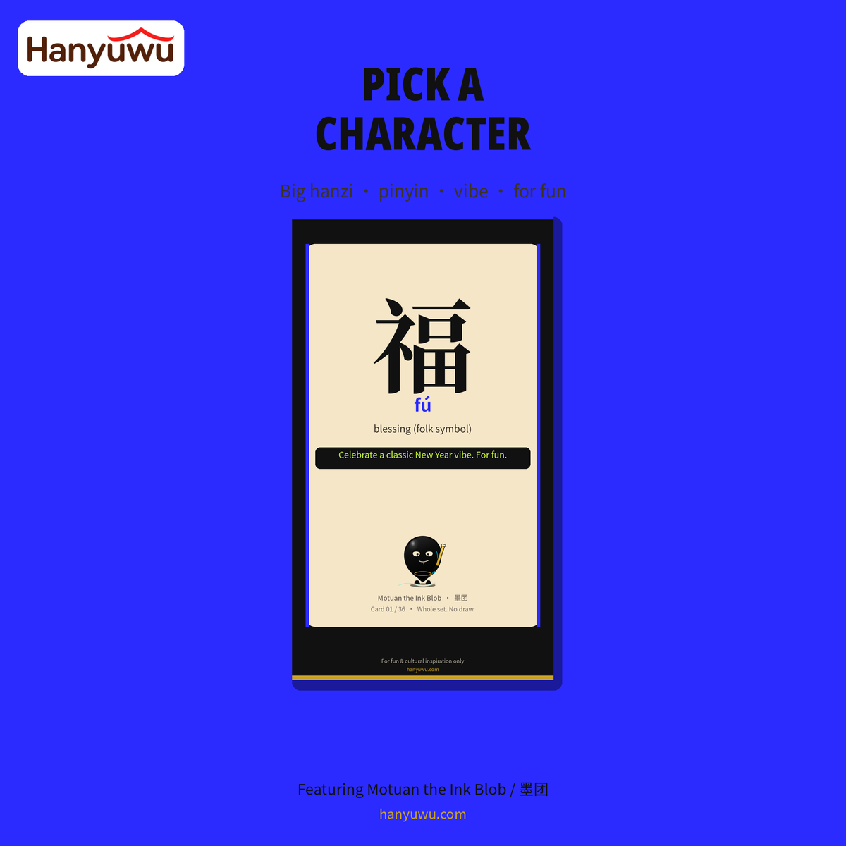 Motuan Lucky Hanzi Cards 36