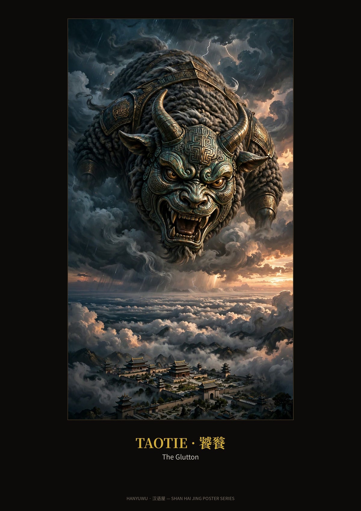 Taotie poster — Shan Hai Jing Poster Pack