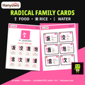 饣 米 氵 Radical Family Cards: Food Edition preview